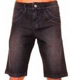 Bermuda Jeans preta